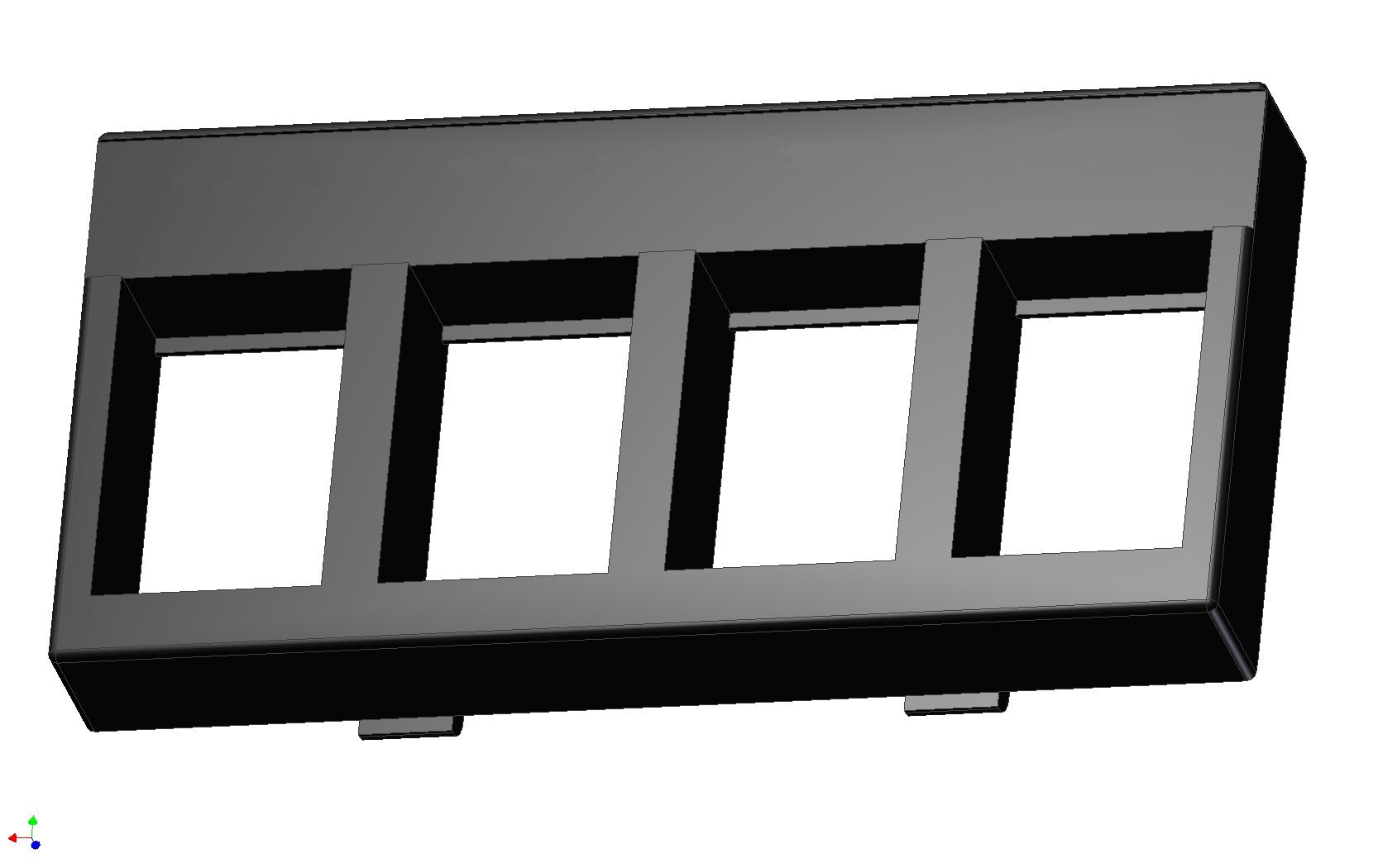 Decelect Forgos - MODULE NU 4 PORTS pour PANNEAU PA19MODNU02