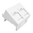 Decelect Forgos - PLASTRON 45X45 2 PRISES INCLINEES