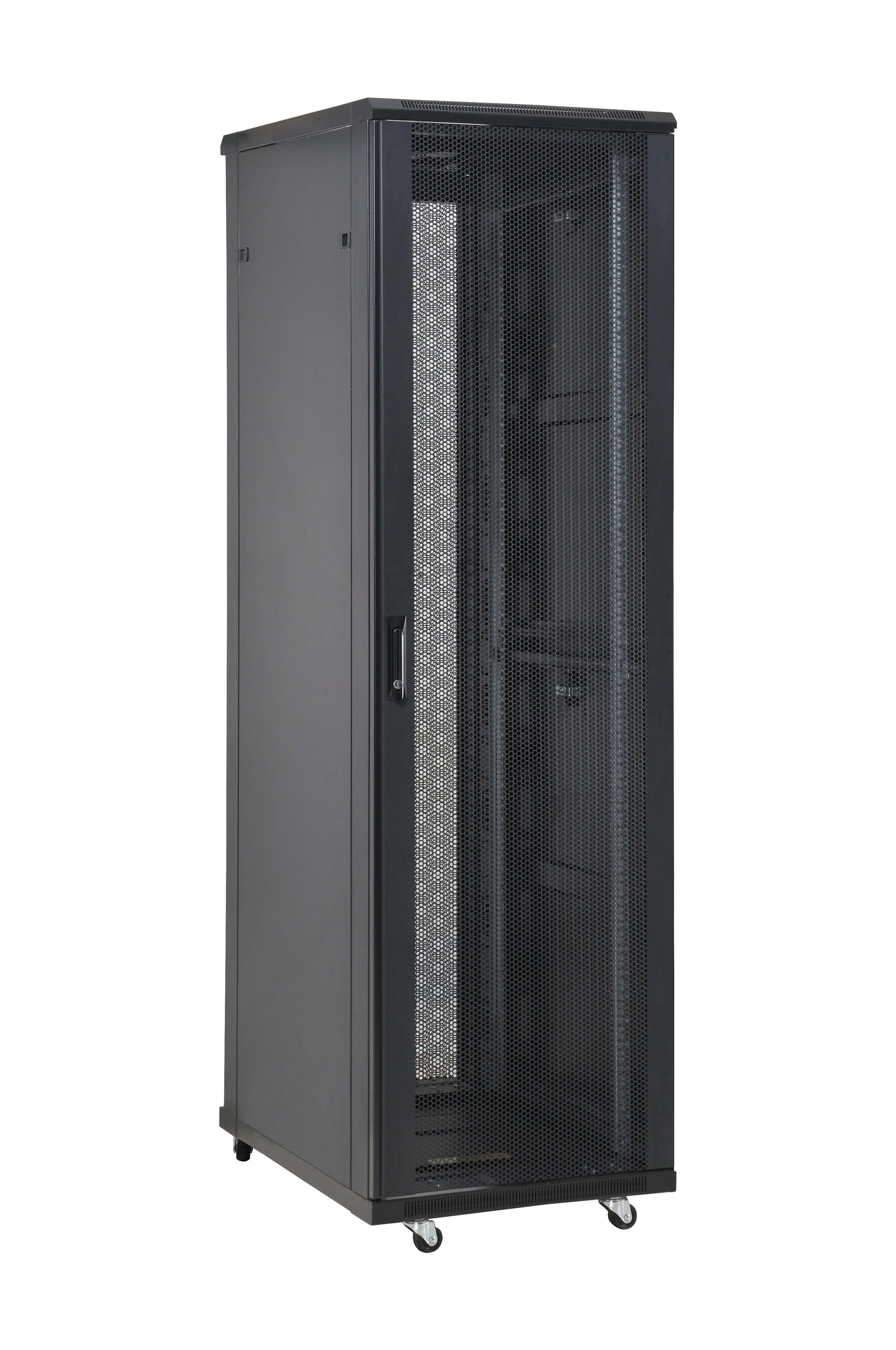 Decelect Forgos - Baie 19¨ serveur 42U 800 X 1000 ( charge 800 kg) noire en kit