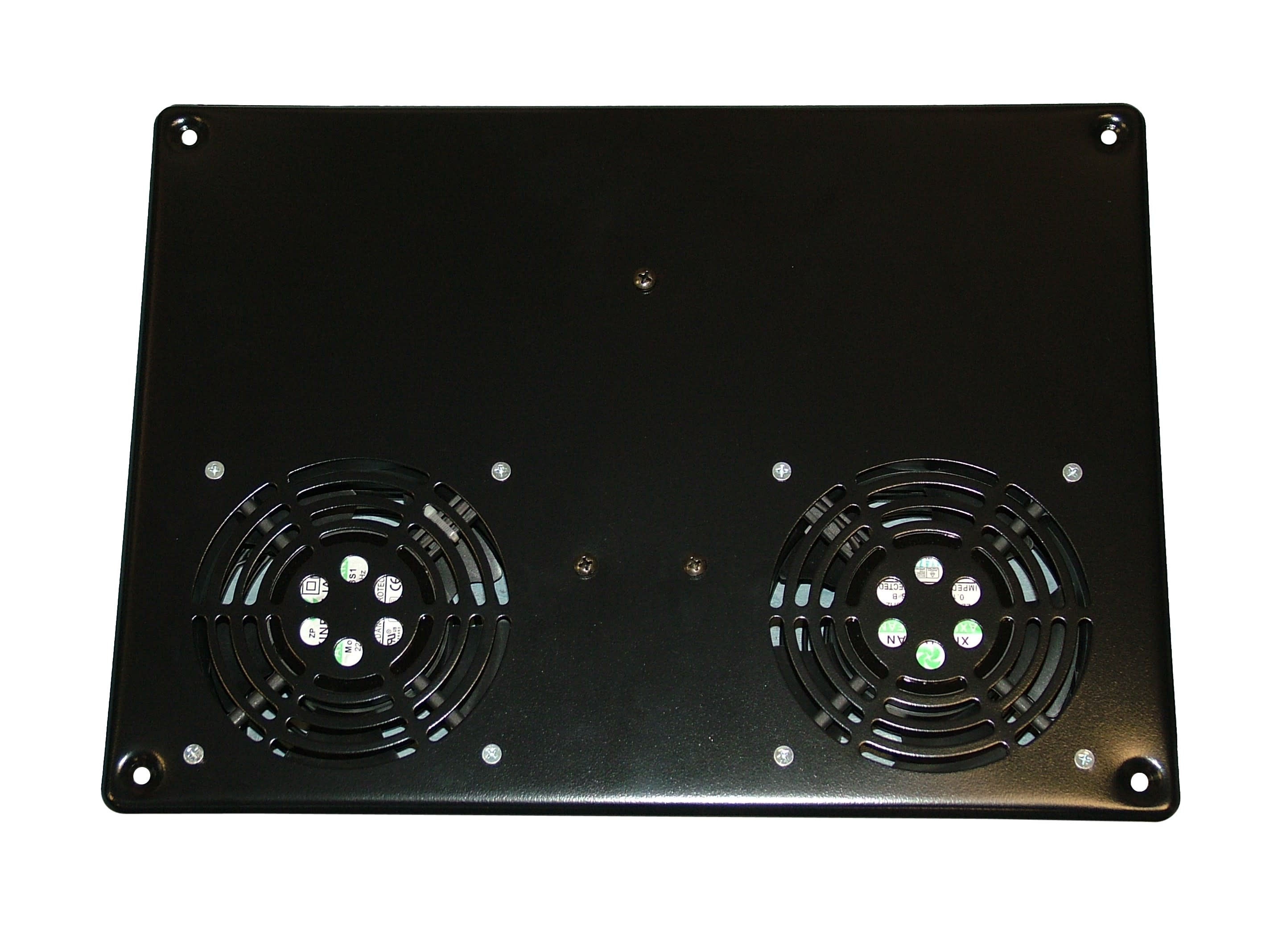 Decelect Forgos - Caisson de 2 ventilateurs de toit pour BAIE/BAIL prof. 600 & 800 Noir