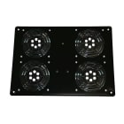 Decelect Forgos - Caisson de 4 ventilateurs de toit pour BAIE/BAIL profondeur 800 Noir