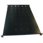 Decelect Forgos - Etagère fixe 19¨ 1U prof. 350 fixation avant et arrière Noire