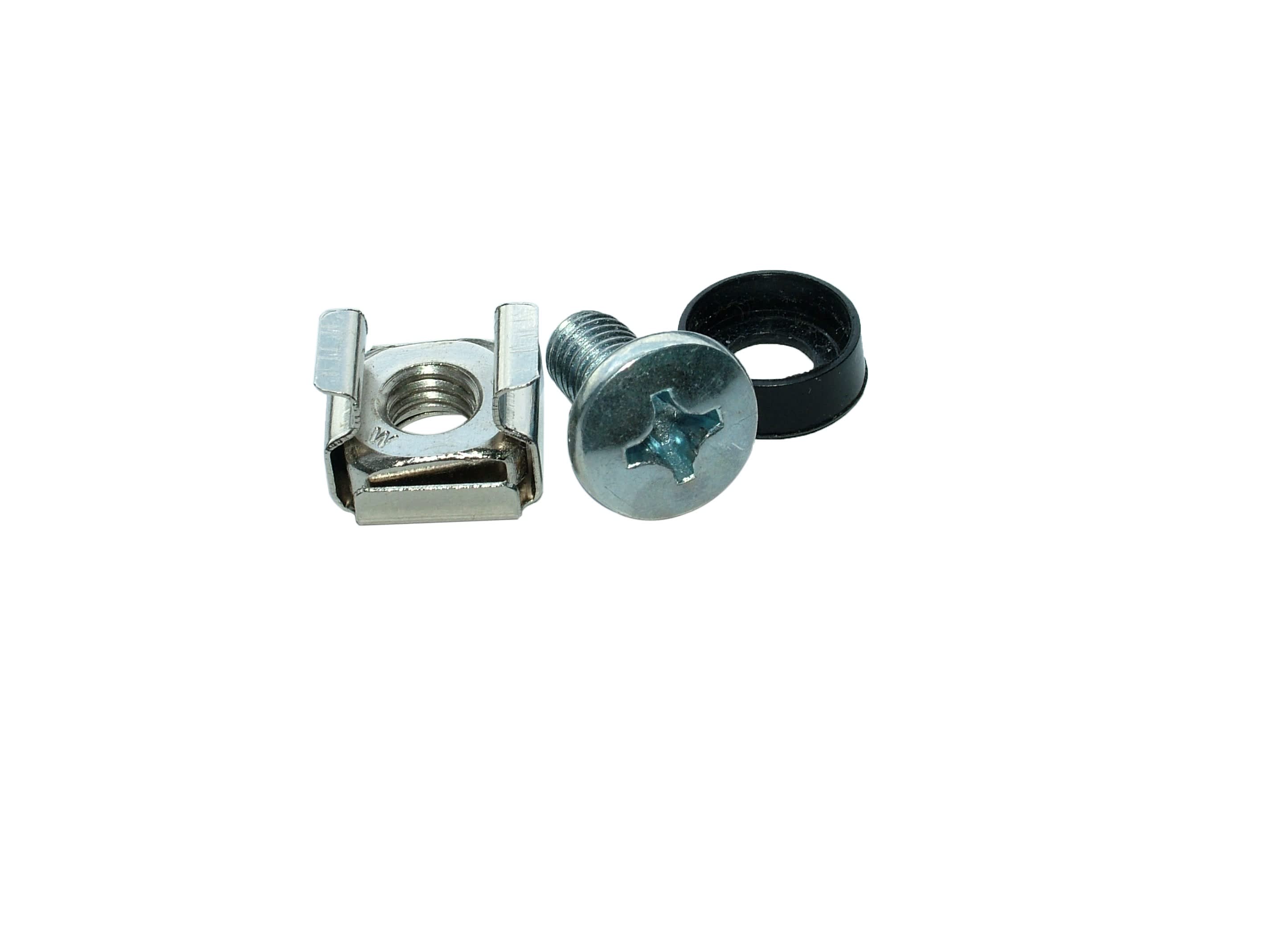 Decelect Forgos - Kit Vis écrou cage - rondelle plastique Philips M6x12 20 pièces