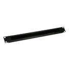 Decelect Forgos - Panneau passe câbles à balai 1U 19" Noir