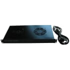 Decelect Forgos - Rack de ventilation 19¨ 1U 2 ventilateurs sans thermostat Noir