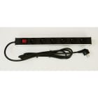 Decelect Forgos - Panneau de distribution 1U 6PC + inter lumineux