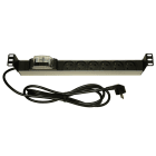 Decelect Forgos - Panneau de distribution 1U 6PC Circuit breaker 16A uni plus neutre