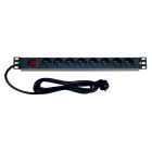 Decelect Forgos - Panneau de distribution 1U 8PC +inter lumineux