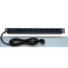 Decelect Forgos - Panneau de distribution 1U 8PC avec voyant lumineux