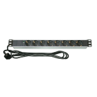 Decelect Forgos - Panneau de distribution 1U 8PC avec voyant lumineux