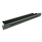 Decelect Forgos - Panneau équipé 25 ports RJ45 - Noir 3-6/ 4-5