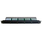 Decelect Forgos - Panneau équipé 50 ports RJ45 - Noir 3-6/4-5/7-8
