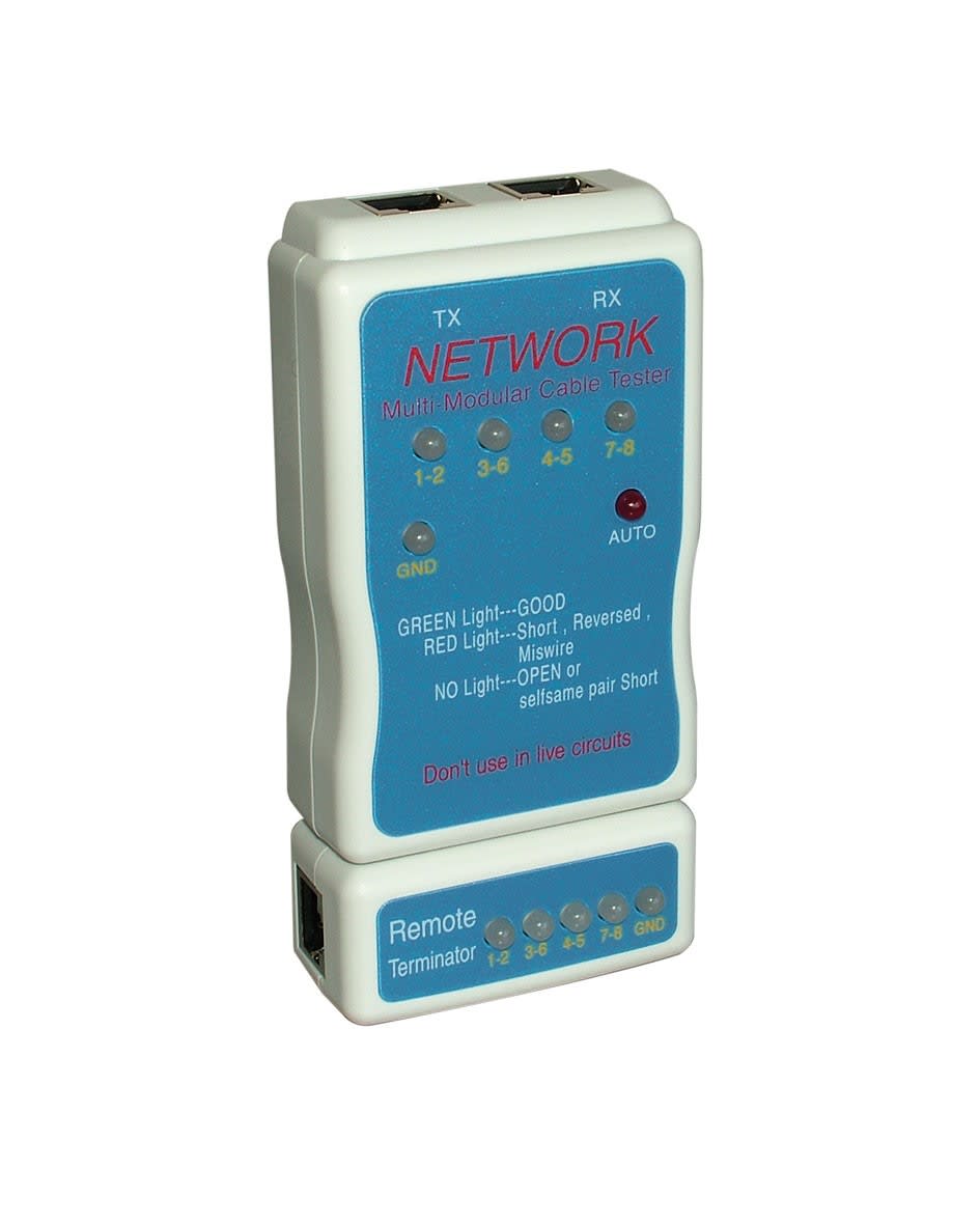 Decelect Forgos - Testeur de câblage RJ45/RJ12/COAX - Testeur de conformité de câblage 568