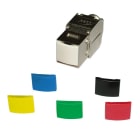 Decelect Forgos - CACHE ANTI POUSSIERE pour PRISE RJ45 - Lot de 8 pièces - Noir