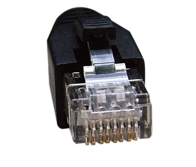 Decelect Forgos - Kit plug RJ45 avec manchon - Monobrin AWG23-24 - Cat 6A blindé