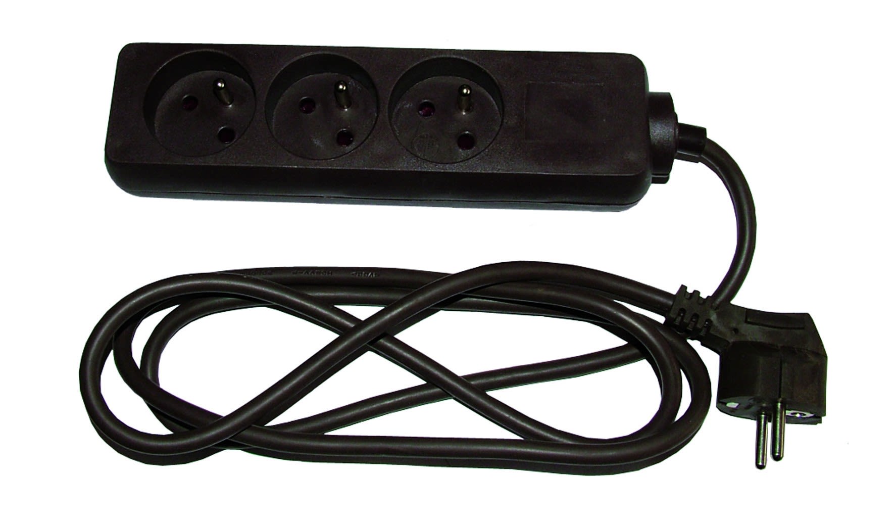 Decelect Forgos - BLOC 3 PRISES MARRON 16A H05VVF3G 1.5M 3X1.5mm²