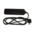 Decelect Forgos - BLOC 3 PRISES MARRON 16A H05VVF3G 1.5M 3X1.5mm²