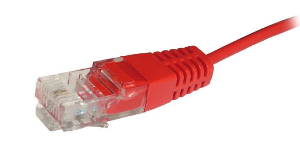 Decelect Forgos - Cordon RJ45 1 paire UTP rouge 1m