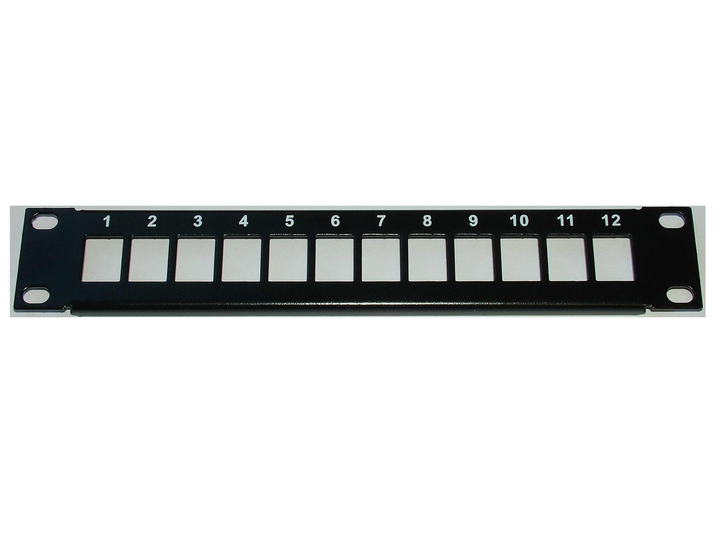 Decelect Forgos - PANNEAU 10'' NU 1U 12 PORTS POUR PRISES DATA