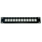 Decelect Forgos - PANNEAU 10'' NU 1U 12 PORTS POUR PRISES DATA