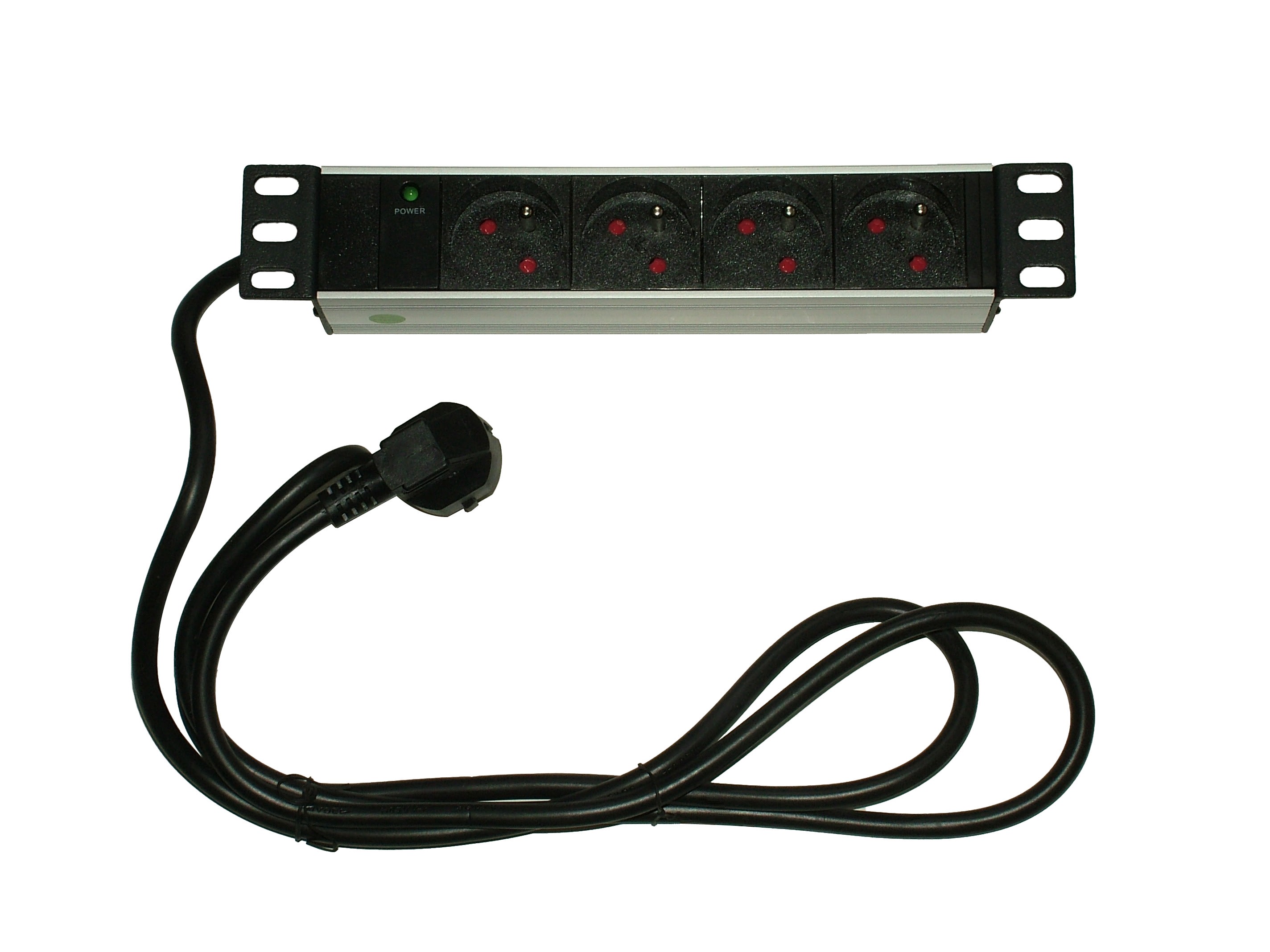 Decelect Forgos - Panneau de distribution 1U 4PC avec voyant lumineux