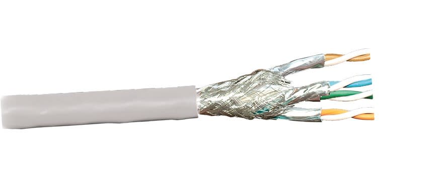 Decelect Forgos - Câble S/FTP Cat6A monobrin 4 paires LSOH 500m