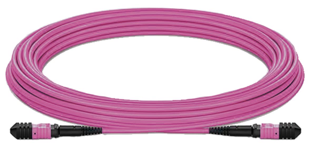 Decelect Forgos - TRUNK 12 fibres OM4 MPO / MPO Key up Key Down 30M