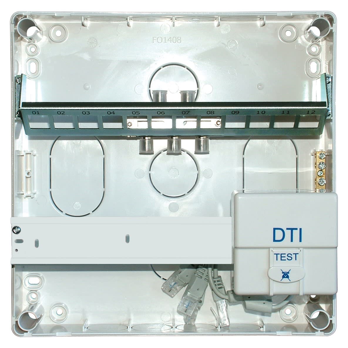 Decelect Forgos - Coffret Grade 3 - 4 prises Cat6A SFTP