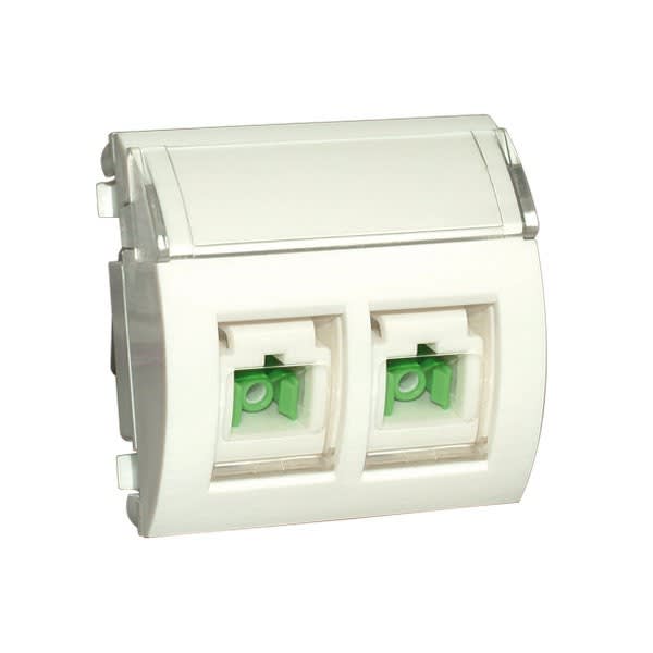 Decelect Forgos - Plastron 45x45 équipé - 2 traversées SC/APC simplex