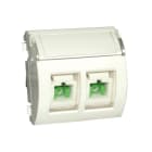 Decelect Forgos - Plastron 45x45 équipé - 2 traversées SC/APC simplex