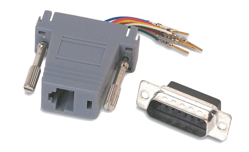Decelect Forgos - ADAPTATEUR SUBD 9 PTS MALE-MODULAR RJ45