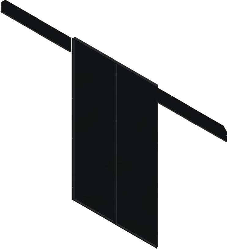 Decelect Forgos - Panneau de fermeture couloir (Couloir de 1200) - 42U 1200x1200