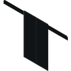 Decelect Forgos - Panneau de fermeture couloir (Couloir de 1200) - 42U 1200x1200