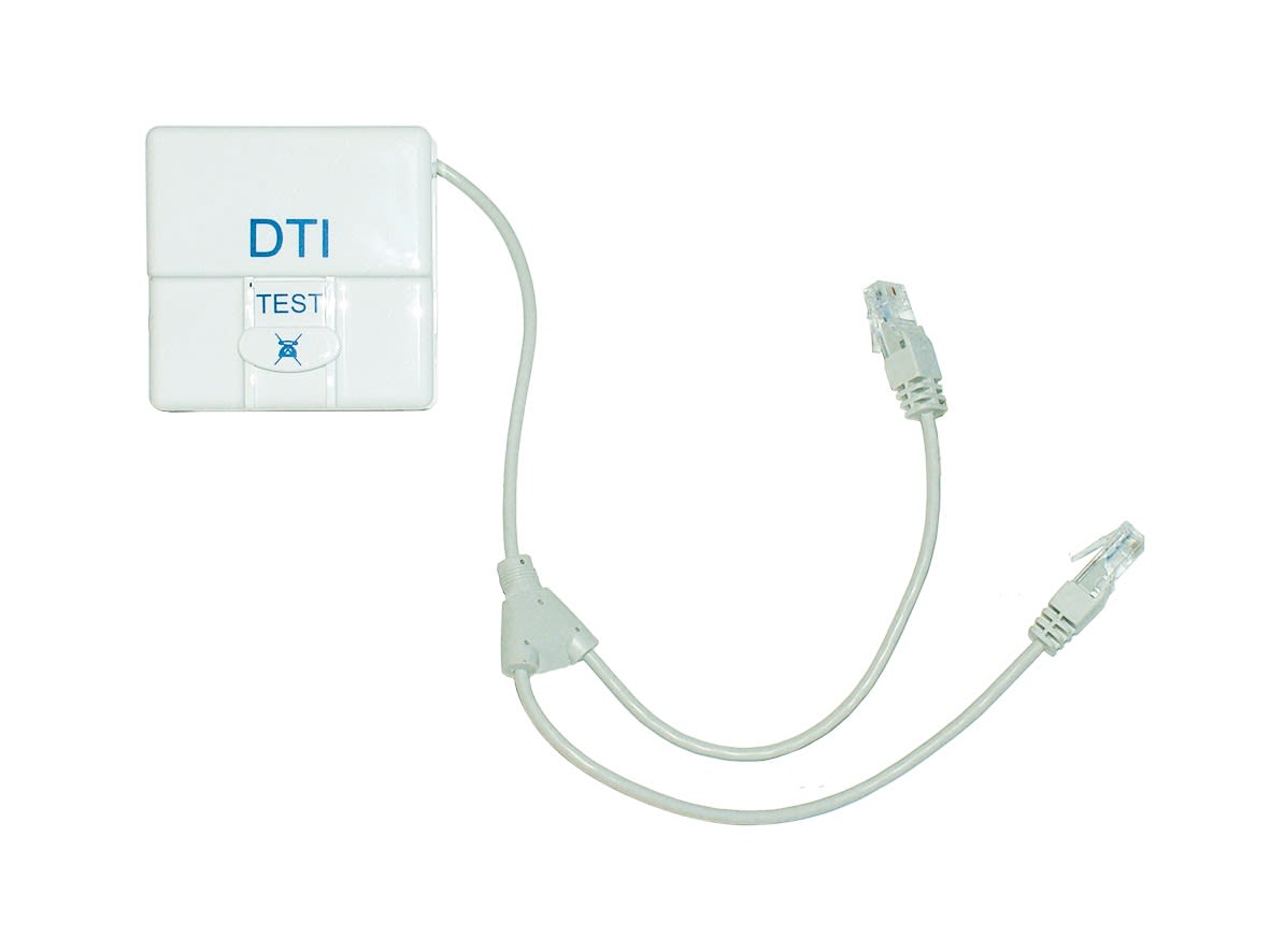 Decelect Forgos - DTI Prise RJ45 Parafoudre - Précâblé 2 RJ45