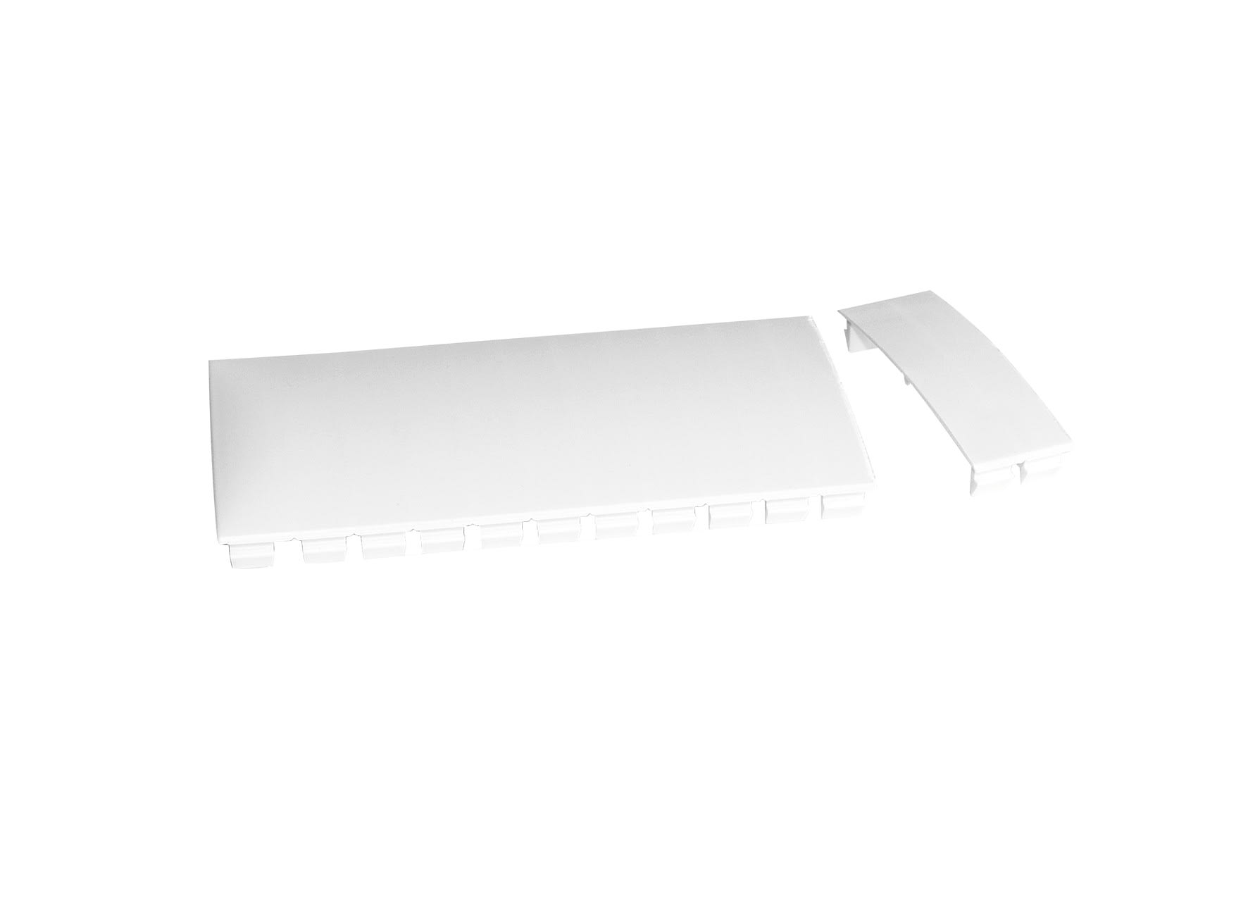 Decelect Forgos - Obturateur sécable 239x49mm blanc pour coffret de communication