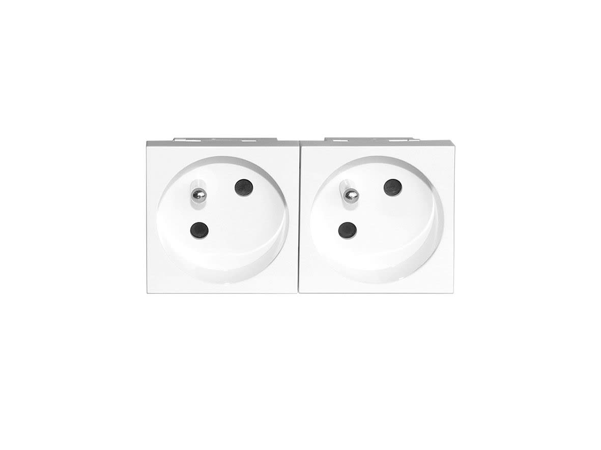 Decelect Forgos - 2PC 2P+T 45x90 inclinée blanche