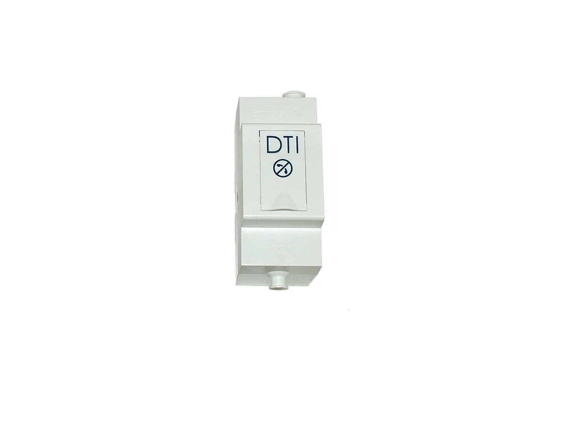 Decelect Forgos - DTI RJ45 Modulaire 1 ligne - Module RC intégré - Blanc