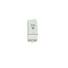 Decelect Forgos - DTI RJ45 Modulaire 1 ligne - Module RC intégré - Blanc