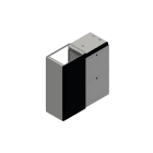 Decelect Forgos - Panneau de fermeture couloir (Couloir de 1200) - 47U 1000x1200