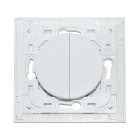 Decelect Forgos - Interrupteur connecté Odace Gamme Styl Enocean - Blanc - 2 touches sans plaque