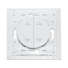 Decelect Forgos - Interrupteur connecté Odace blanc EnOcean volet roulant-2 touches sans plaque