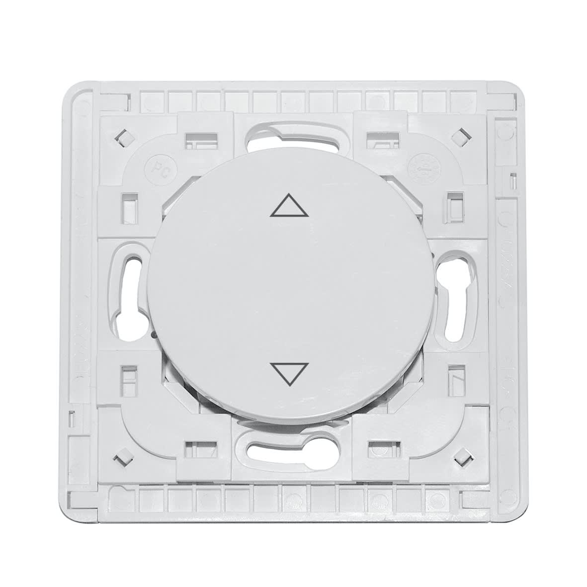 Decelect Forgos - Interrupteur connecté Odace blanc EnOcean 1 touche sans plaque volet roulant