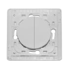 Decelect Forgos - Interrupteur connecté Odace Gamme Touch Enocean Blanc 2 touches sans plaque