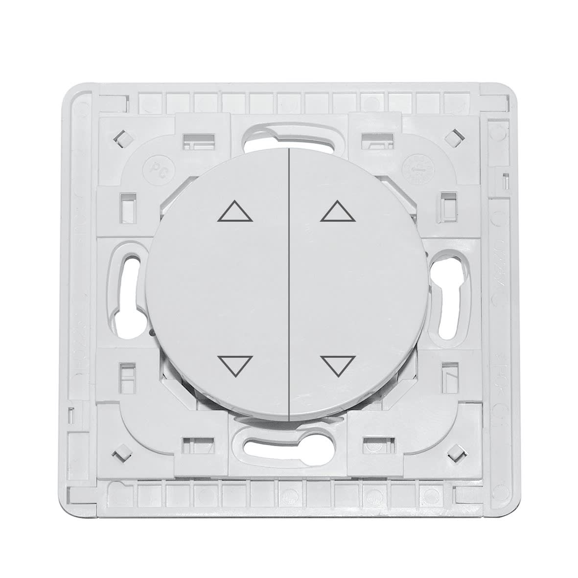 Decelect Forgos - Interrupteur connecté Odace blanc EnOcean - 2 touches - sans plaque