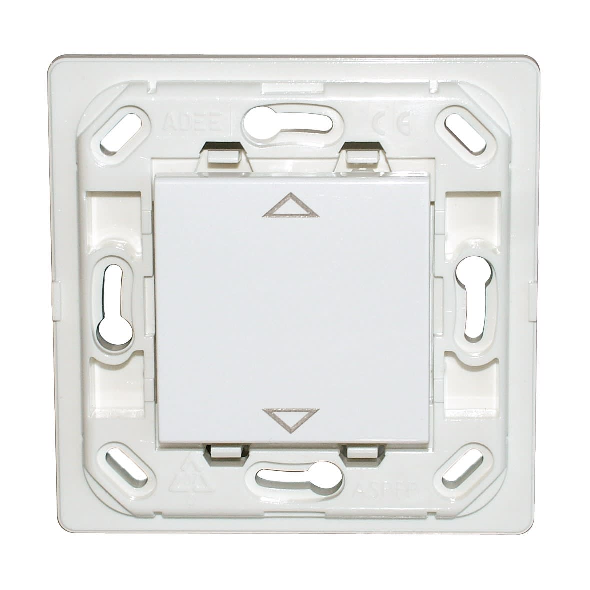 Decelect Forgos - Interrupteur connecté Plana simple volet roulant - blanc - sans plaque
