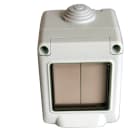 Decelect Forgos - Interrupteur connecté Plana double - étanche IP55