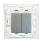 Decelect Forgos - Interrupteur connecté Plana double I/O - blanc - sans plaque