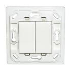 Decelect Forgos - Interrupteur connecté Plana double - blanc - sans plaque