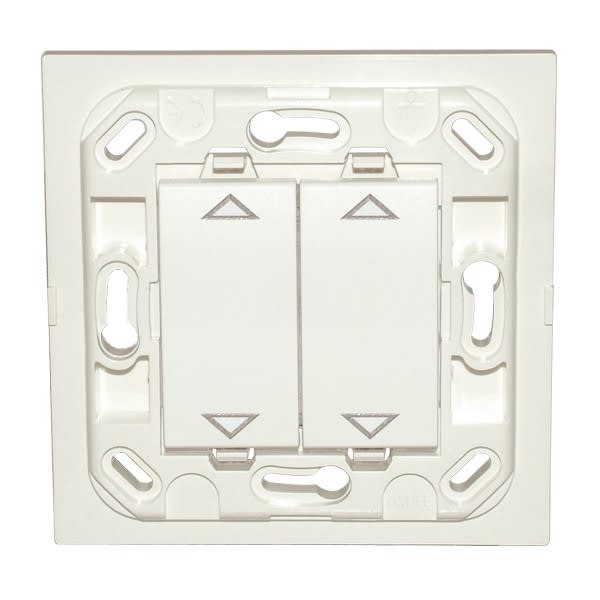 Decelect Forgos - Interrupteur Eikon double volet roulant - blanc - sans plaque