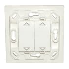 Decelect Forgos - Interrupteur Eikon double volet roulant - blanc - sans plaque